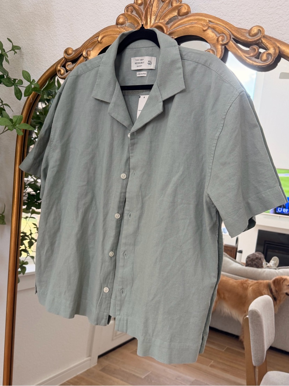 Abercrombie & Fitch Resort Linen Button-Down Shirt